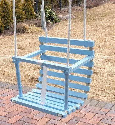 Функция экономии места на заказ Персонализированная деревянная ручная качель для наружных и внутренних помещений