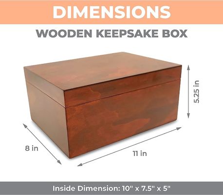 Декоративная коробка для деревянных сувениров с крышкой