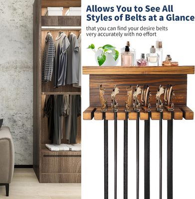 Удобное деревянное устройство для хранения с двойными полками