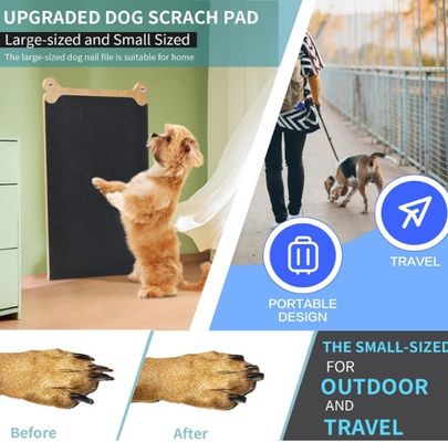 Деревянная ноготь для собак скребковая панель