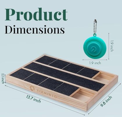 OEM деревянная коробка для ногтей собак с разделителем пищи