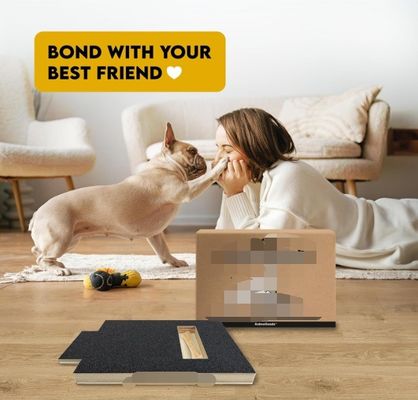 OEM собака царапатель с коробкой угощений собака ногтей царапательная доска с ручкой кошка царапательная доска