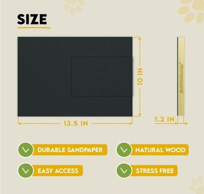 OEM собака царапатель с коробкой угощений собака ногтей царапательная доска с ручкой кошка царапательная доска