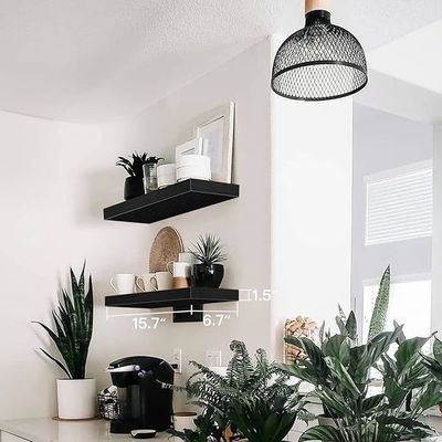 Набор почтовой упаковки из 2 деревянных плавучих полок в рустическом стиле для изысканного домашнего декора