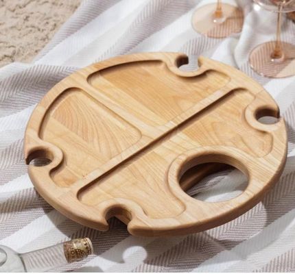 Складчивый поднос для подачи пищи Портативный винный стол с функцией экономии места и индивидуальным логотипом