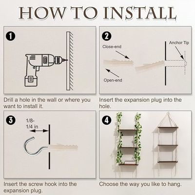Домашняя мебель 3 уровень макрама настенная висячая полка с деревянными плавучими полками для хранения