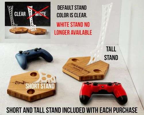 Регулируемая стойка для игроков Идеальное сочетание бамбука и акрила для оптимальной игры