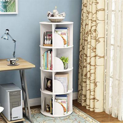 Настраиваемый логотип Красочный вращающийся на 360 градусов книжный шкаф для хранения детских книг