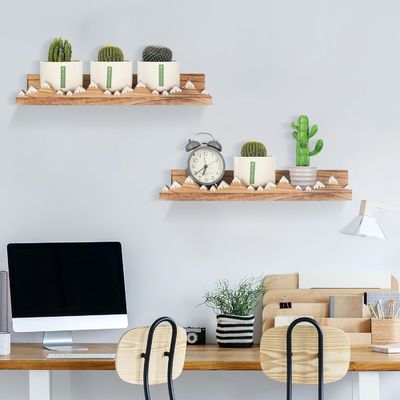 Настраиваемый логотип Стенный монтаж Рустический 3 шт. Снежная гора Плавучие полки для детского сада