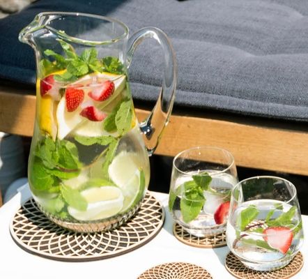 202407 Набор 6 деревянных подъемников Двухуровневые свадебные подъемники Стоящий тип