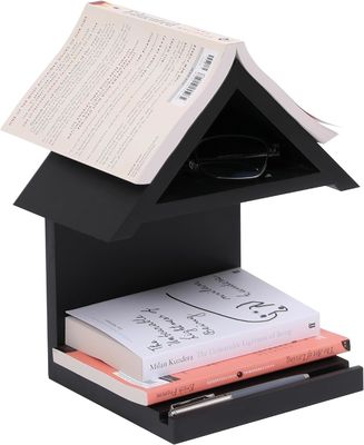 Деревянный триугольный ночной столик Книжный отдых Уникальный и практичный подарок для любителей книг