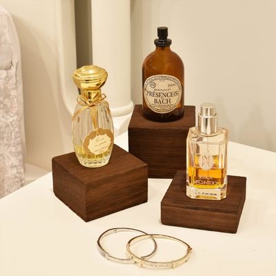 3 различных высоты стойки деревянные дисплейные подъемники настроить пользовательский логотип лакирование печать обработки