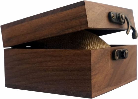 Высокий глянцевый прямоугольный ореховый дерево ремесла ювелирные изделия Часы Деревянный подарочный ящик с индивидуальным логотипом