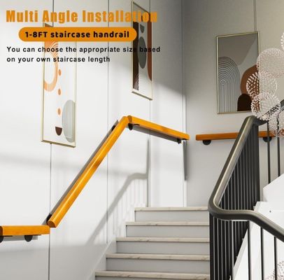 Внутренние лестницы безопасность нескользящий перила 3 футов сосновые рукоятки по вашему запросу полный комплект