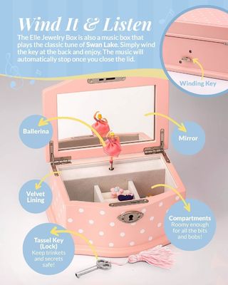 Ручная работа Лебединое озеро Музыкальная коробка для девочек и подростков