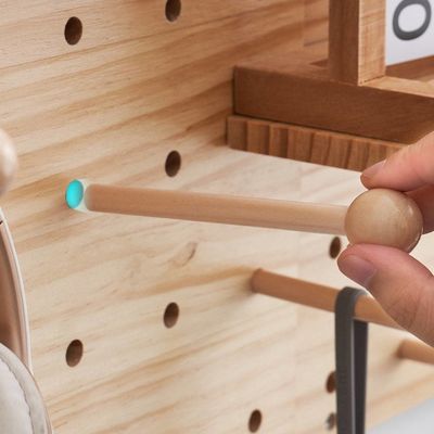 Жилая комната Мебель Хранилище Деревянные дисплейные панели Комплекты 2 штук Пегбордный дисплейный стенд