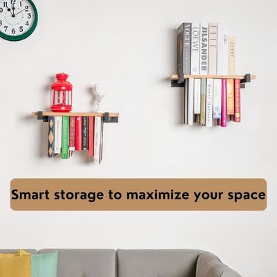 Двойной кладовки мини деревянный ящик стенной установки книжная полка для уникальных пространств и инноваций