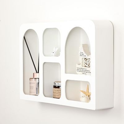 Бохо Скандинавский современный стиль настенный декор индивидуальный логотип Плавучая стенка с хранилищем