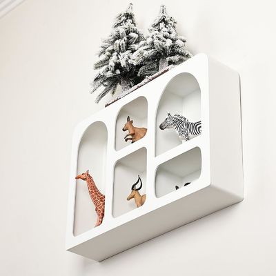 Бохо Скандинавский современный стиль настенный декор индивидуальный логотип Плавучая стенка с хранилищем