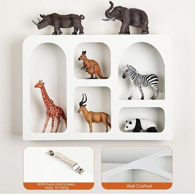 Бохо Скандинавский современный стиль настенный декор индивидуальный логотип Плавучая стенка с хранилищем