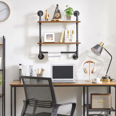 Домашняя техника Стенный дисплей Книжная полка Промышленная труба Полка для кухни офисное хранение