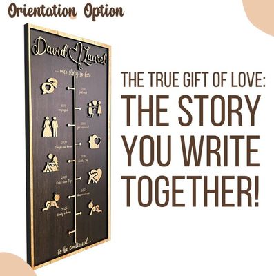 Декорация деревянной стены Персонализированная история любви