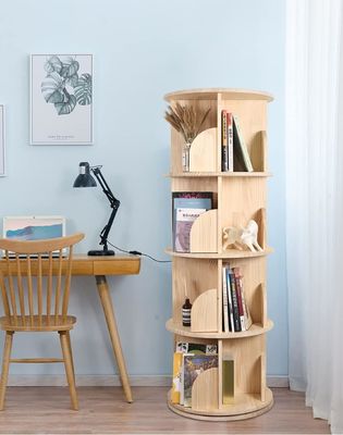 3-5 уровень Детская вращающаяся книжная полка для общего в белой гостиной книжный шкаф