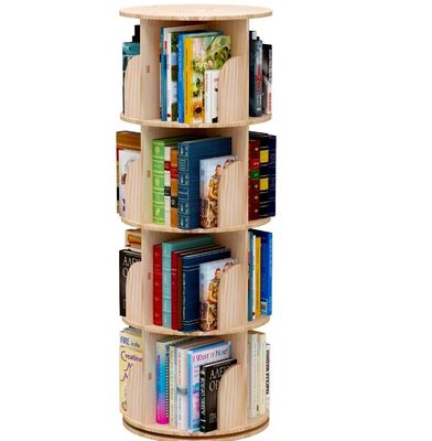 3-5 уровень Детская вращающаяся книжная полка для общего в белой гостиной книжный шкаф