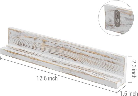 Настенный белый промытый твердый деревянный монетный держатель