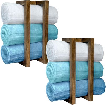 202405 Деревянный стенковый полотенцеукладчик, адаптированный к вашим потребностям