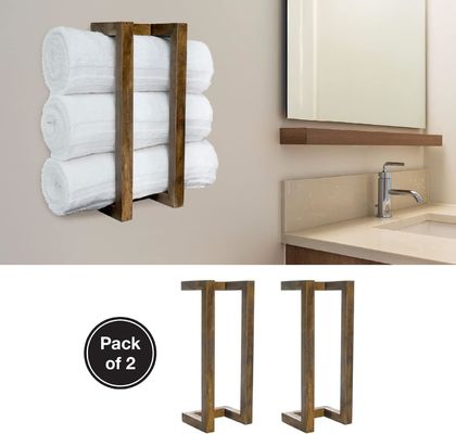 202405 Деревянный стенковый полотенцеукладчик, адаптированный к вашим потребностям