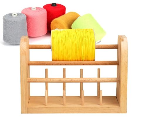 202406 Древесная пряжа, держатель катушки, резьба, катушка, раковина для хранения, катушка для пряжения шариков, компактный