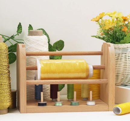 202406 Древесная пряжа, держатель катушки, резьба, катушка, раковина для хранения, катушка для пряжения шариков, компактный