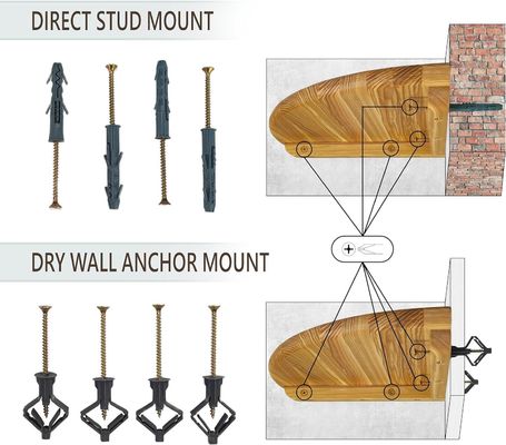 Стенная деревянная угловая полка для аксессуаров телевизора и хранения фотокадров для малых растений