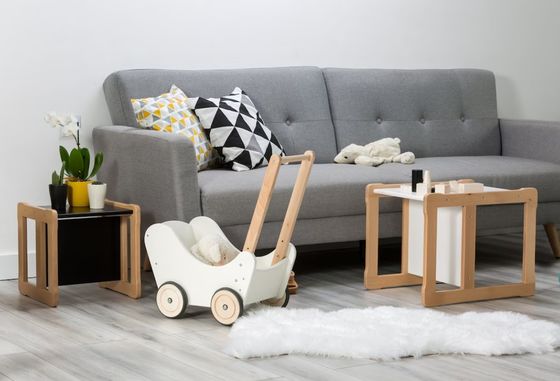 Настраиваемый логотип Функция экономии места 202406 Монтессори Деревянный многофункциональный стул