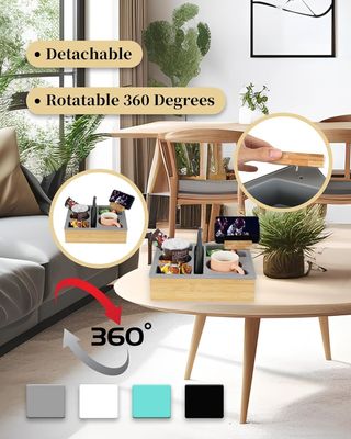 Сдвигаемый телефонный держатель деревянный силиконовый бамбук Диван держатель чашки поднос организатор для постели закуски на заказ логотип приемлемый