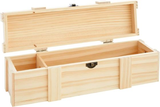 Сплит или полувино бутылки твердое дерево вино коробка 13,8X3,9X3,9 дюйма с настраиваемым логотипом