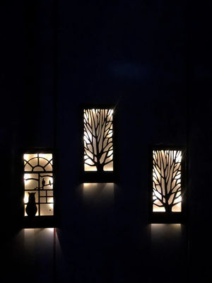 Ручной сделанный деревянный светодиодный стеновой декор для спальни квадратная над кроватью тема любовь