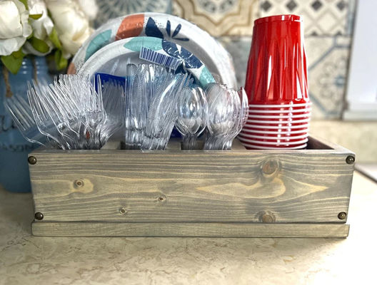 Сделайте хостинг бриз соло стаканчик деревянный держатель для кухонного прилавка и гостеприимства вечеринки