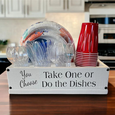 Сделайте хостинг бриз соло стаканчик деревянный держатель для кухонного прилавка и гостеприимства вечеринки