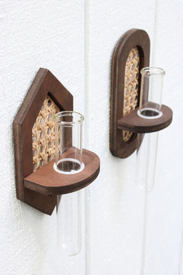 Стенный висячий гидроплантер Boho Стенный плантер с шелковой печатью / сжигание