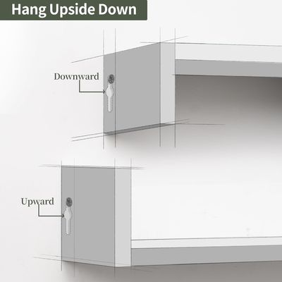 Домашняя клетка Стенный хранилище организатор книжная полка Набор из 3 деревянных плавучих полок для хранения