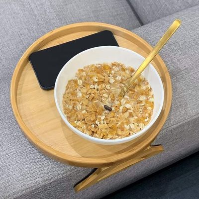 Настроенный диван из натурального бамбука боковой стол складная подлоска для подтяжки рук на диване для OEM ODM