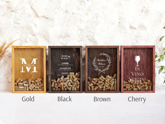 Настраиваемая деревянная коробка для годовщины и свадебного подарка