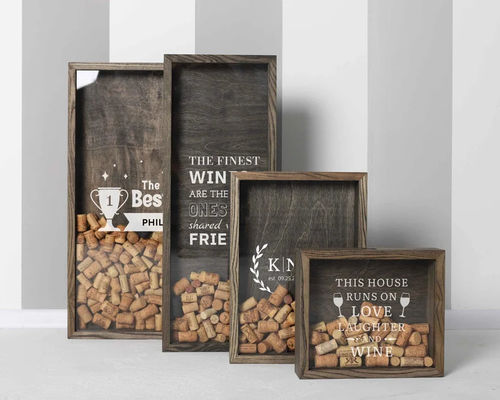 Настраиваемая деревянная коробка для годовщины и свадебного подарка