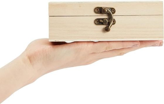 6 упаковки передние клапаны застегнутые крышки неполные деревянные коробки для других подарков