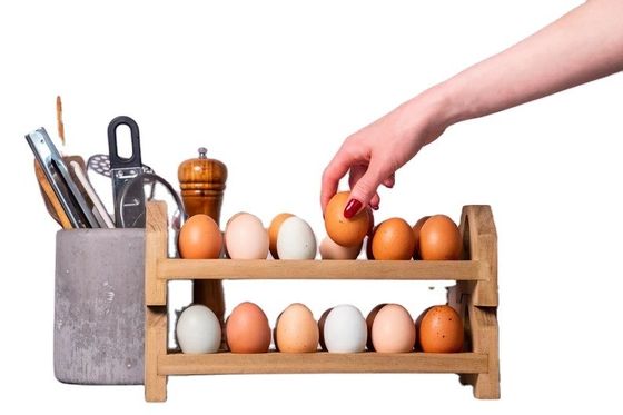 Деревянный яичный картонный поднос ручной работы Бамбук или деревянный яичный держатель на заказ для кухни фермы