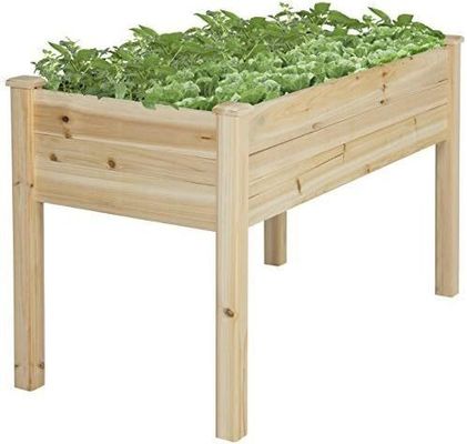 48x24x30in Повышенный деревянный плантатор для заднего двора