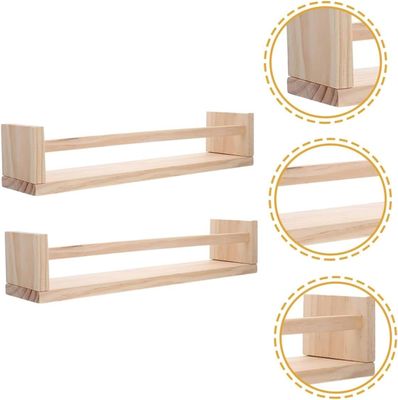 Настроение деревянной висящей полки для книг и цветочных горшков