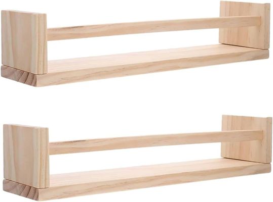 Настроение деревянной висящей полки для книг и цветочных горшков